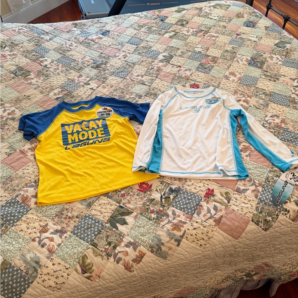 NWT SET OF 2 LAGUNA RASH GUARDS IN SIZE 5/6